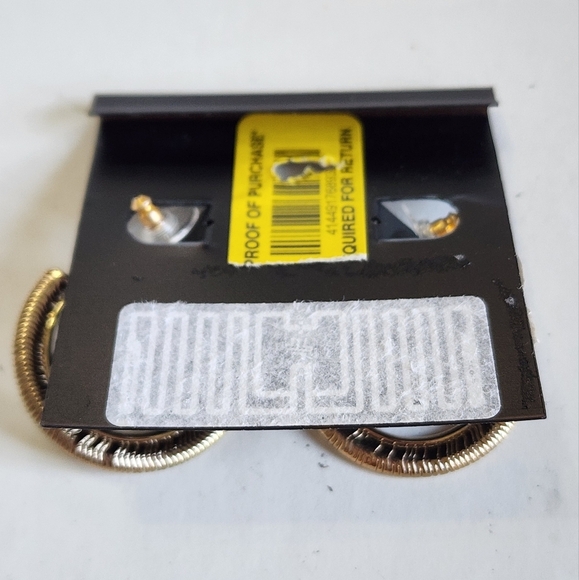 NWT Anne Klein Gold Hoop Stud Earrings - Picture 2 of 12